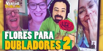 ENTREGANDO FLORES NO DIA DO DUBLADOR pt. 2