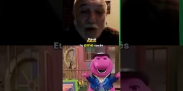 Flavio Dias dublador do Barney 💚