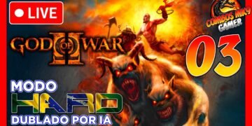 God Of War 2 Versão Dublada IA Ao Vivo Modo Hard Parte 3 Ta Muito Difícil Isso Daqui KKKKKKK